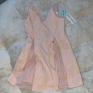 NWT Saints + Secrets “Cheers to Us” dress in peach